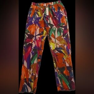 Trina Turk Colorful Abstract Womens Pants